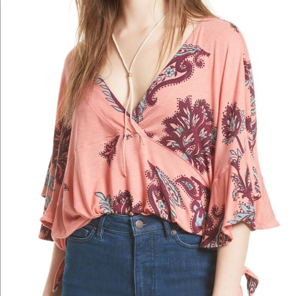 NWT Free People Maui Wowie Print Top - Picture 2 of 7